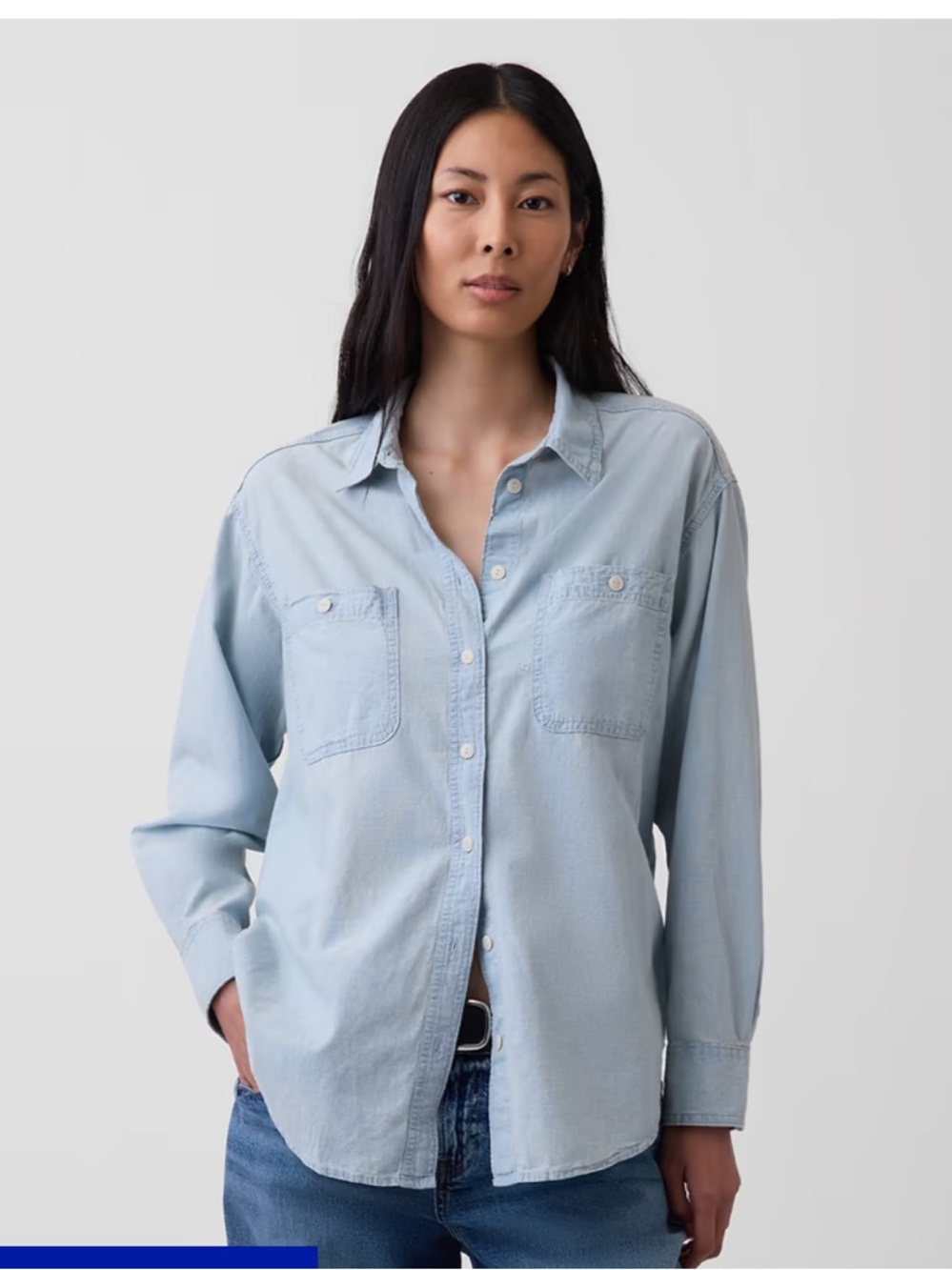 GAP Denim Big Shirt Size S EUC